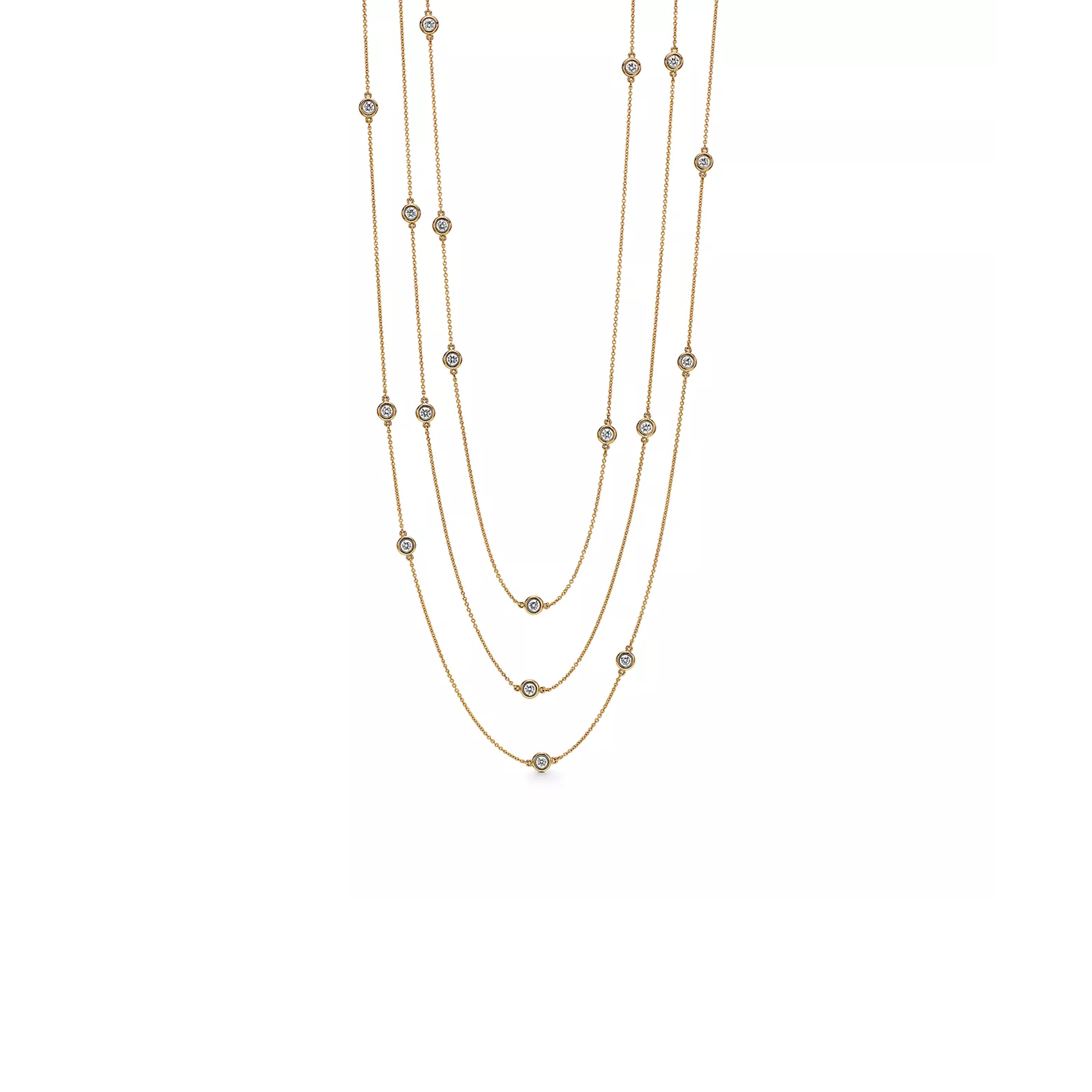 TIFFANY ELSA PERETTI® DIAMONDS BY THE YARD® SPRINKLE NECKLACEIN YELLOW GOLD 71285022